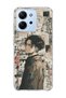 Redmi 15C Compatible Anime Newspaper Collage Printed Transparent Phone Case