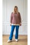 Women's Plus Size Striped Sweatshirt Relaxed Fit - 6