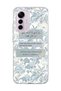 Mi 12 Lite Compatible Light Blue Flower Prayer Printed Transparent Phone Case