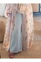 Printed Abaya Robe with Headscarf - 4