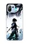 Mi 11 Lite Compatible Anime Turquoise Eye Printed Transparent Phone Case