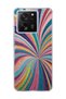 Mi 13t Compatible Glittery Colorful Beam Printed Transparent Phone Case
