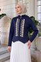 Embroidered Jacket 202718 - Dark Blue