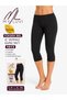 Women's High Waist Gathering Effect Non-Marking Modal Capri Leggings