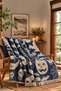 Halloven 100% Cotton Jacquard Throw & Blanket - Sofa Throw 140X210Cm - 3