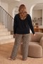 Plus Size Velvet Women's Pajama Set - Super Soft Velvet - 4