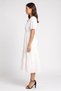 Women Eyelet Maxi Dress, White - 3