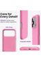 BluePeak Clear Case for iPhone 18 Pro, Anti-Scratch Protective Case (Pink, iPhone 18 Pro) - 3