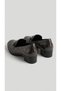 D26Ka-7060 Buckle Detail Genuine Leather 5cm Thick Heel Daily Stylish Shoes for Women - 5