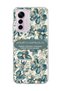 Mi 12 Lite Compatible Blue Flower Prayer Printed Transparent Phone Case