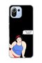 Mi 11 Lite Compatible Funny Princess Black Printed Transparent Phone Case