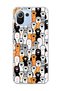 Mi 11 Lite Compatible Colorful Cat Paw Printed Transparent Phone Case