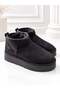 Kardelen Women's Black Luxury Suede Fur Inside Warm Lined 5 cm Thick Sole Short Boots Snow Boots - 5
