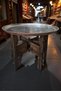 67 cm Hand-Embroidered Authentic Patterned Pewter Urfa Copper Tray + Foldable Floor Stand - 4