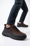 Lace-Up Non-Slip Sole Brown Nubuck Genuine Leather Men's Outdoor Trekking Shoes 6K3256-25283
