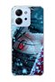Redmi 15C Compatible Anime Red Eye Printed Transparent Phone Case