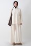 Pleated Gathered Cream Double Set - 3