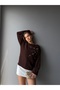 Stone Embroidered Boat Neck Soft Sweater - 3