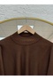 Zinnur Wide Sleeve Knitwear Tunic-Kr5076 Brown - 3