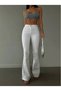 Beyazz High Waist Spanish Flare Pants with Stretch Denim Fabric