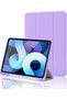 BluePeak Case for iPad 10th Generation 2022, 10.9 Inch, TPU Material, Trifold Stand, Pencil Holder, Protective Smart Cover (Purple)