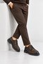Corin Men's Genuine Leather High-Sole Classic Shoes - Brown - 4