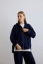 6739 - Stylish, Comfortable, Loose Viscose Soft Modal Fabric Zippered Hooded Women's Set - 4