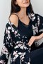 Women's Navy Blue Dressing Gown - 4
