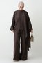 Asymmetric Detail Bitter Brown Double Set