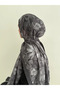 Lalezar Desen Muslin Shawl - Anthracite - 2