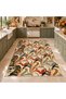 Eta Vintage Abstract Botanical Pattern Woven Base Carpet Eta4378 - 2