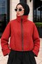 Gingham Bomber Jacket Tsd260357 Red - 3