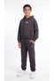 Printed Kangaroo Pocket Hooded Soft Textured-Comfort Fabric Boys' Top and Bottom Tracksuit Set - 4