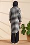 Long Plaid Lumberjack Shirt Tunic Beige Hm2972 - 3