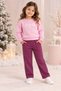 Girl's 100% Cotton Embroidered Flowers 2-Piece Set - 2
