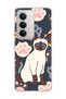 Redmi 15 Compatible Siamese Cat Paw Printed Transparent Phone Case