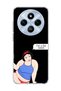 Redmi 14C Compatible Funny Princess Black Printed Transparent Phone Case