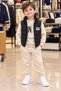 Boys' Cotton Lined 3-Piece Set Vest Sweater Bottom Sweatpants