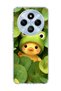 Redmi 14C Compatible Transparent Phone Case with Frog Hat and Duck Print