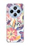 Redmi 14C Compatible Abstract Pastel Floral Printed Transparent Phone Case