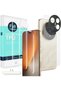واقي شاشة لهاتف Honor Magic8 Pro 5G، عبوة من قطعتين، فيلم هيدروجيل مع واقي لعدسة الكاميرا، سهل التركيب