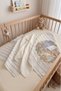 Littlestory 3-Piece Baby Muslin Cover Set 100% Cotton 75X78 cm 2 Patterns 1 Ecru - Ztlittlestory - 4