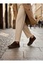 Genuine Leather Brown Suede Women's Leather Sneaker Dp87-0185 - 2