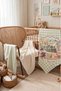 Littlestory 3-Piece Baby Muslin Cover Set 100% Cotton 75X78 cm 2 Patterns 1 Ecru - Ztlittlestory - 5
