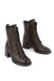 , Women's Genuine Leather Boots 1631022Z7702 Brown - 4