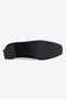 Women's Nubuck Heeled Shoes Square Toe Thick Heeled Sima Black - 6