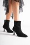 Women's Short Side-Zip Heeled Boots[8cm] - 4
