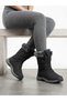Women's Black Waterproof Orthopedic Non-Slip Sole Warm Daily Boots