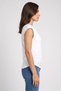 Women Crew Neck Sleeveless Plain Tank Top, White - 3
