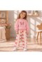 Girl's Butterfly Printed Lined Set